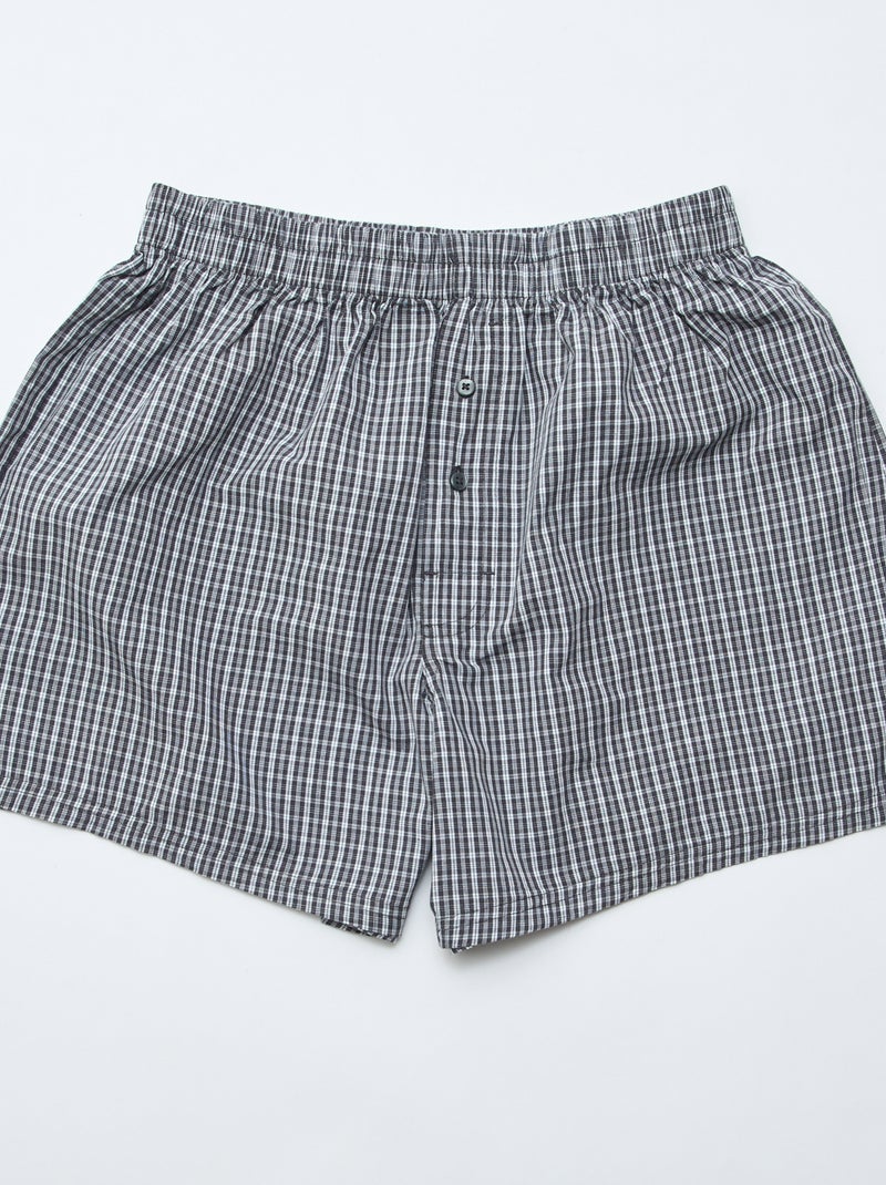 Set van 5 katoenen boxershorts Grijs - Kiabi