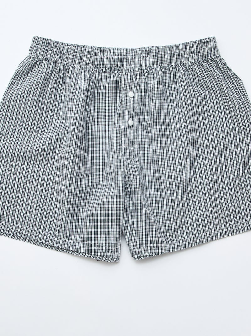 Set van 5 katoenen boxershorts Grijs - Kiabi