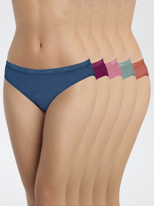 Set van 5 katoenen slips 'DIM' - Kiabi