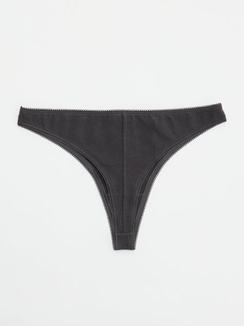 Set van 5 katoenen tanga's - Kiabi