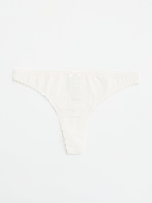 Set van 5 katoenen tanga's - Kiabi
