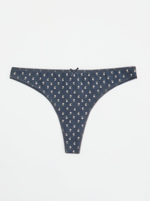 Set van 5 katoenen tanga's - Kiabi