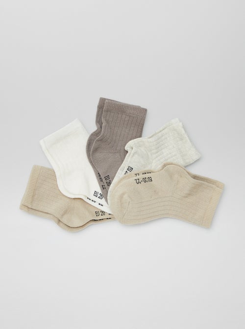 Set van 5 paar babysokjes - Kiabi Set van 5 paar babysokjes - Kiabi