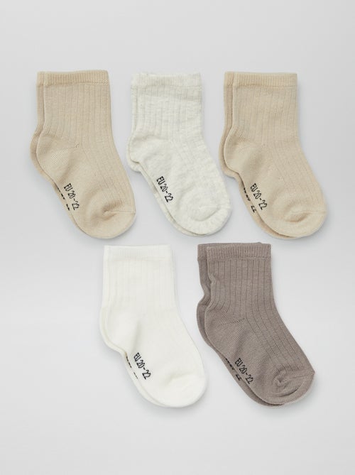 Set van 5 paar babysokjes - Kiabi Set van 5 paar babysokjes - Kiabi