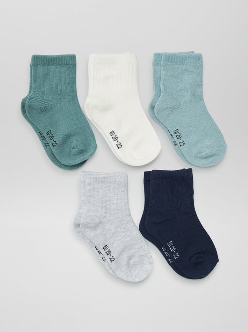 Set van 5 paar babysokjes - Kiabi