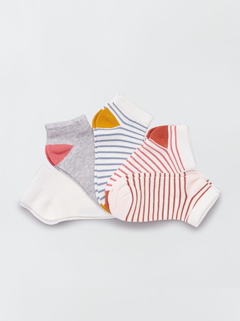 Set van 5 paar gestreepte sokken strepen - Kiabi