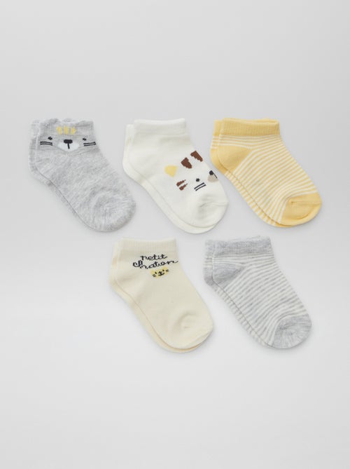 Set van 5 paar onzichtbare sokken - Kiabi