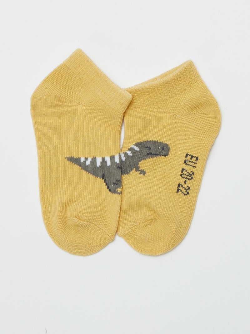 Set van 5 paar onzichtbare sokken GROEN - Kiabi