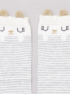 Set van 5 paar sokken met dierenprint - Kiabi