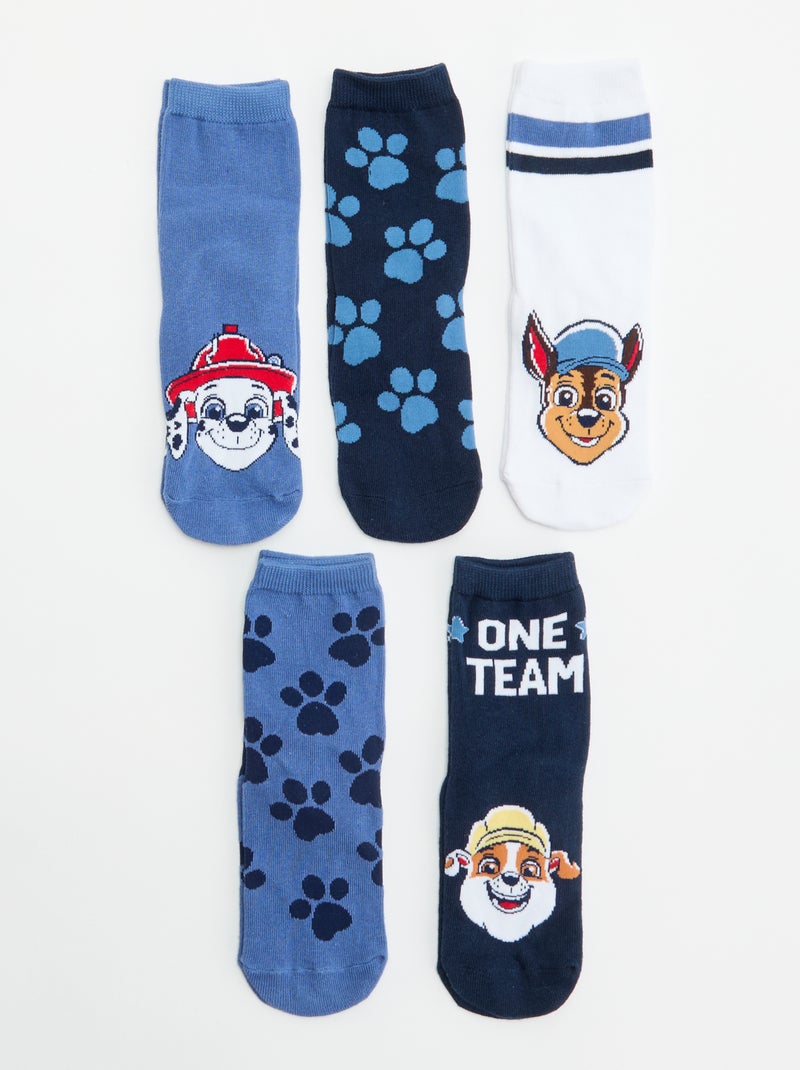 Set van 5 'PAW Patrol'-sokken Blauw - Kiabi