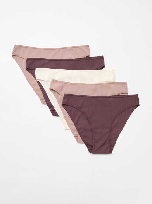 Set van 5 ribonderbroeken - Kiabi