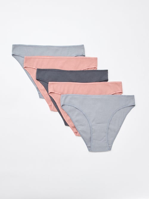 Set van 5 ribonderbroeken - Kiabi