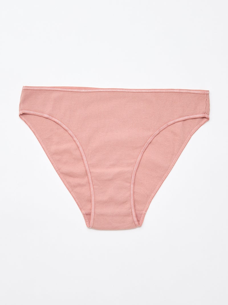 Set van 5 ribonderbroeken Rose - Kiabi