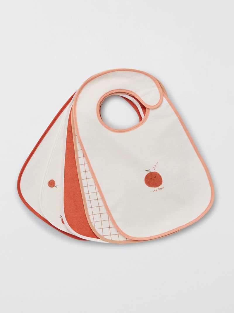 Set van 5 slabbetjes met print BIEGE - Kiabi
