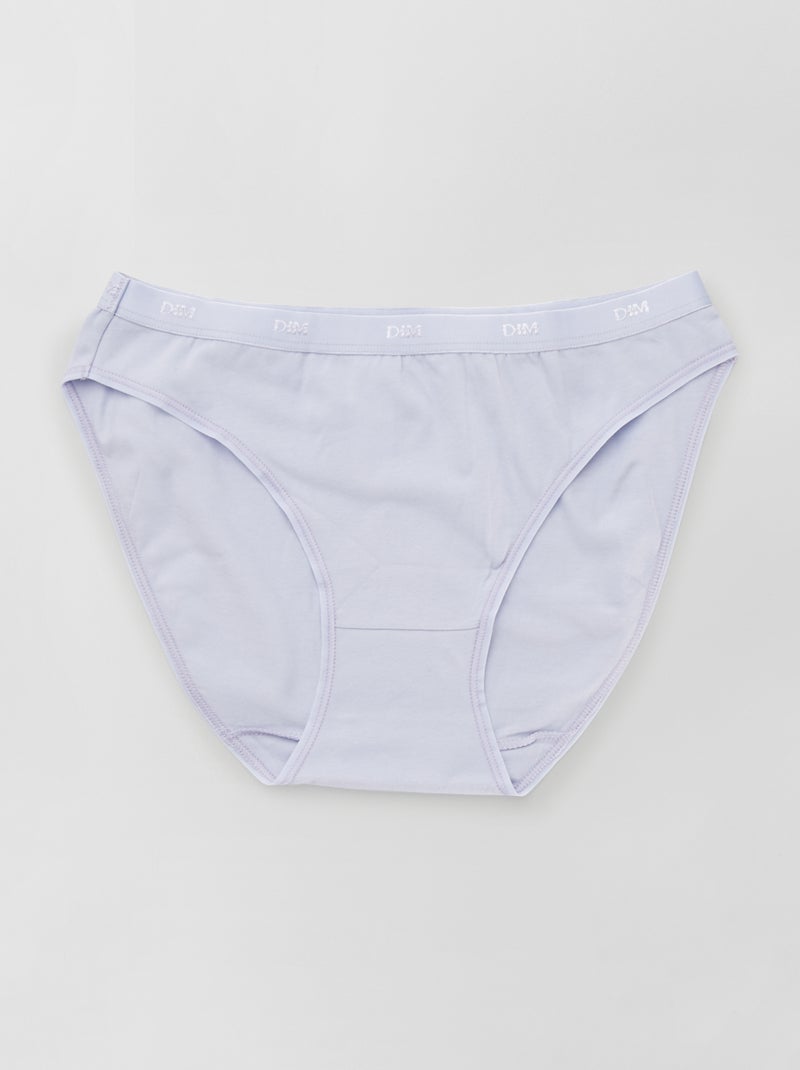 Set van 5 slipjes van stretch katoen 'Les Pockets' van 'DIM' Beige - Kiabi