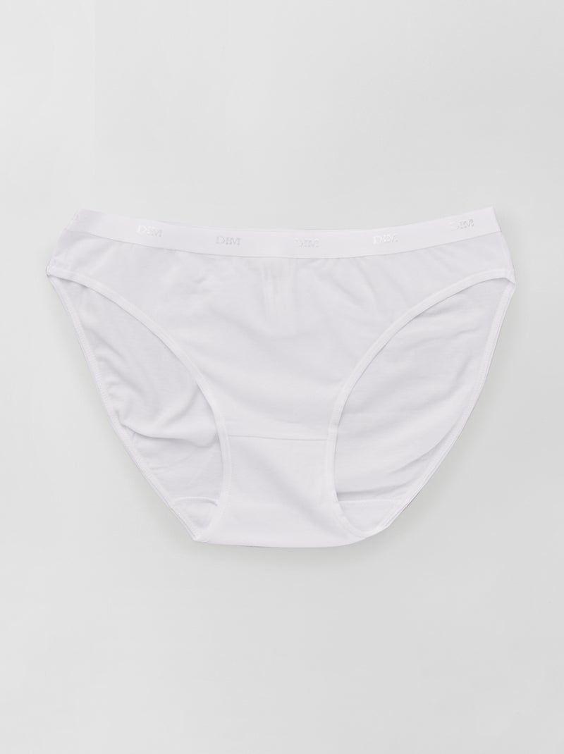 Set van 5 slipjes van stretch katoen 'Les Pockets' van 'DIM' Beige - Kiabi