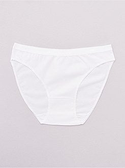 Set van 5 slipjes van stretch katoen 'Les Pockets' van 'DIM' - Kiabi