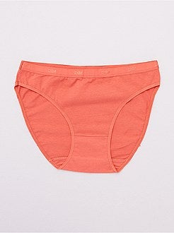 Set van 5 slipjes van stretch katoen 'Les Pockets' van 'DIM' - Kiabi