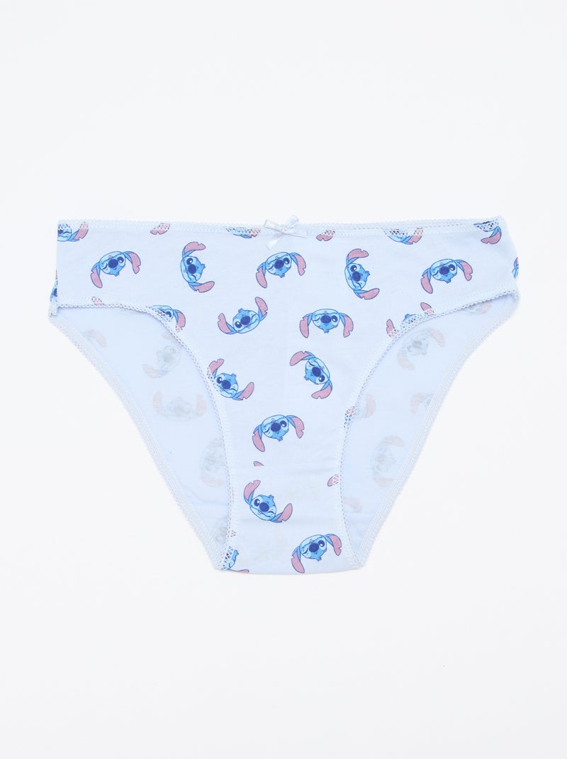 Set van 5 slips 'Stitch' Blauw - Kiabi