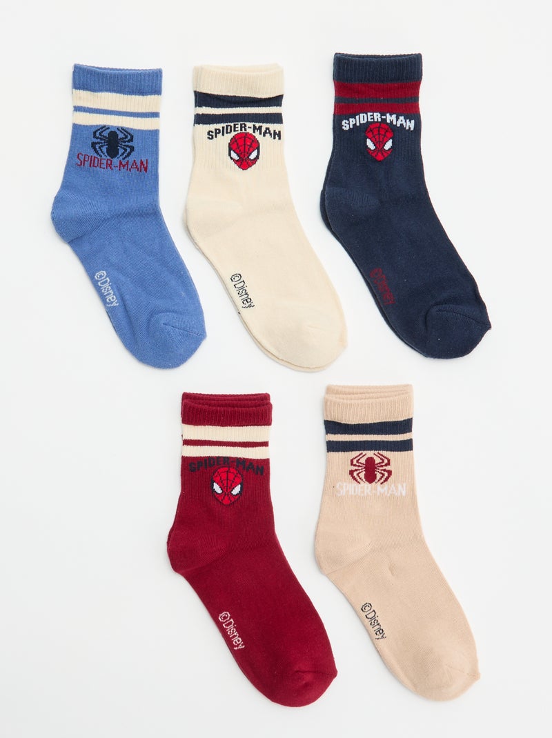 Set van 5 'Spider-Man' 'Marvel' sokken Rood - Kiabi