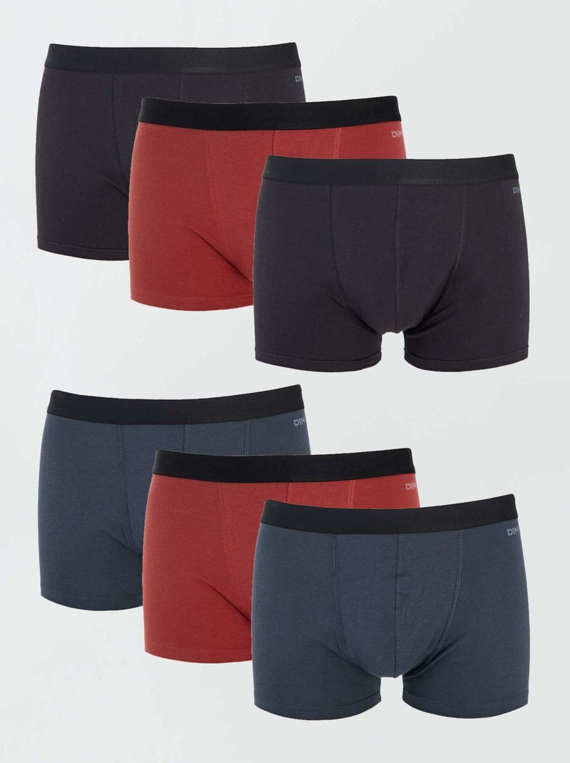 Set van 6 boxershorts 'DIM' ECODIM PACK ZWART - Kiabi