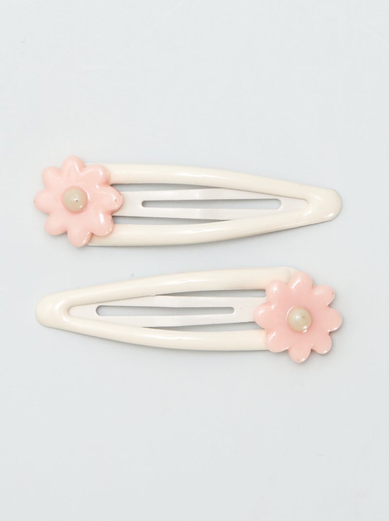 Set van 6 klikspeldjes ROSE - Kiabi