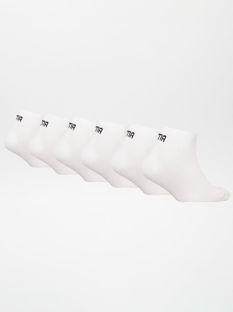 Set van 6 paar sokken 'Puma' WIT - Kiabi