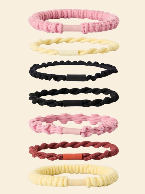 Set van 7 elastiekjes (ekstract) - Kiabi