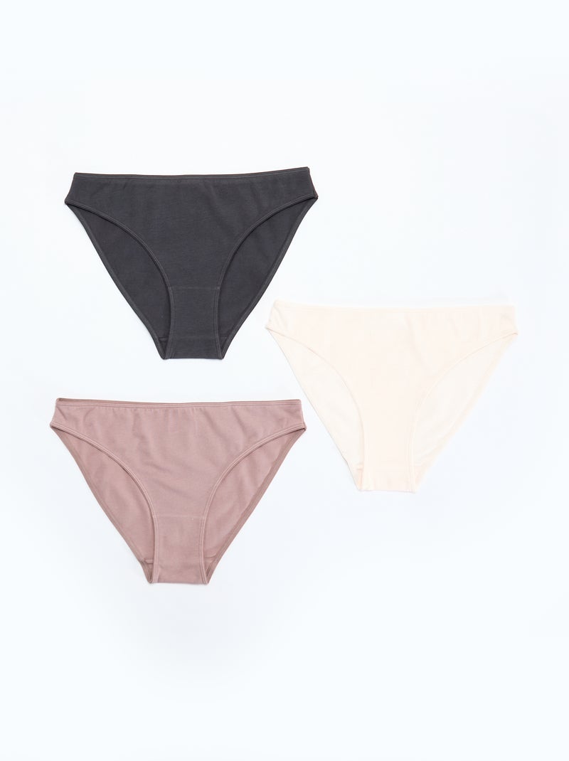 Set van 7 katoenen slips Rose - Kiabi