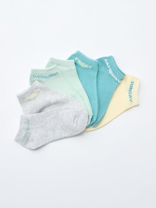 Set van 7 paar onzichtbare sokken - Kiabi