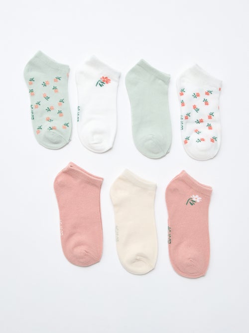 Set van 7 paar onzichtbare sokken - Kiabi