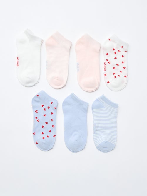 Set van 7 paar onzichtbare sokken - Kiabi