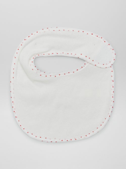 Set van 7 slabbetjes van badstof met klittenband - Kiabi