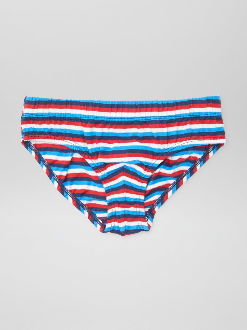 Set van 7 slips met print BLAUW - Kiabi