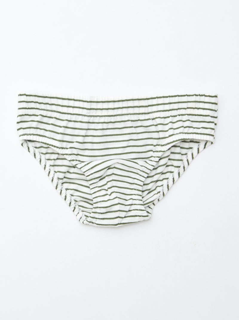 Set van 7 slips met print Grijs - Kiabi