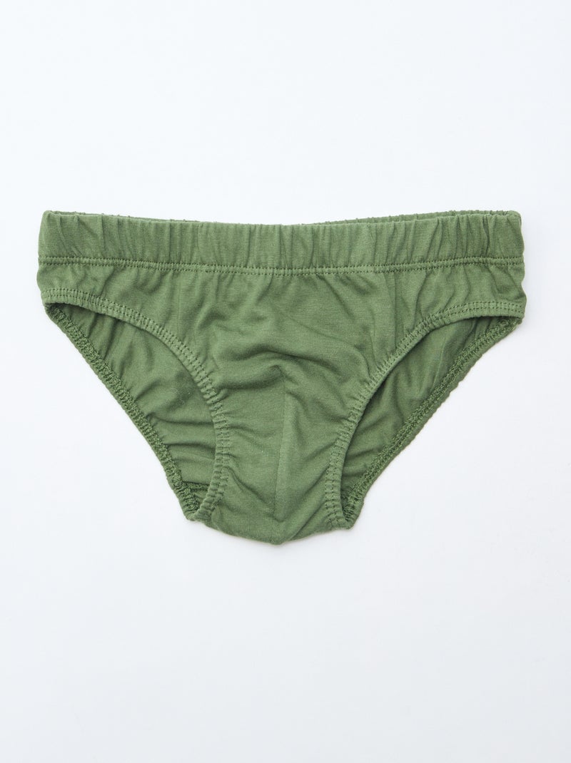 Set van 7 slips met print Grijs - Kiabi