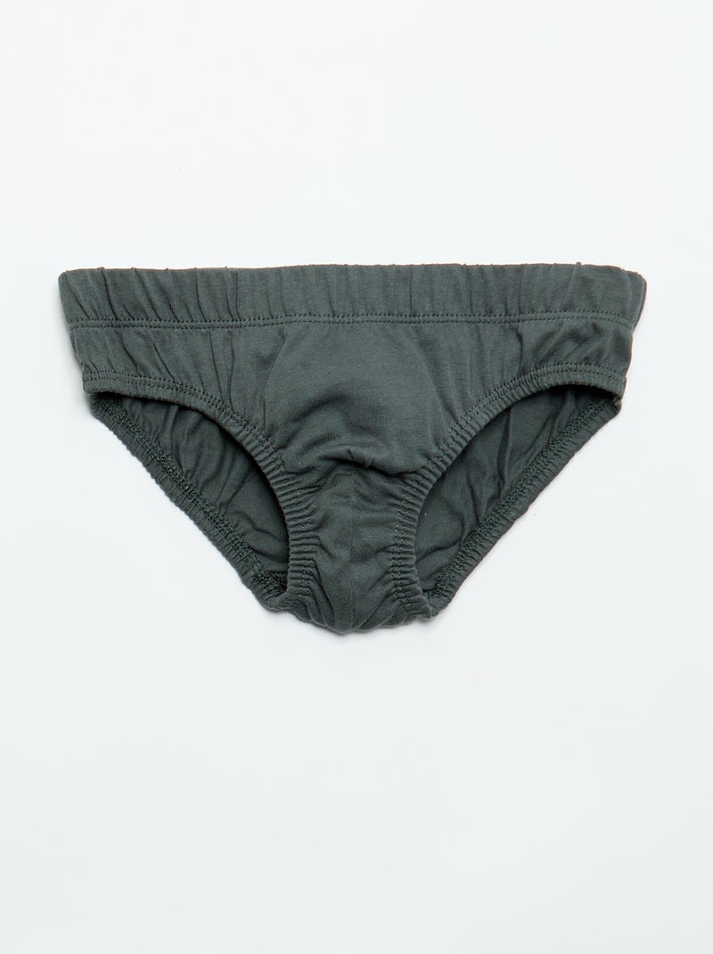 Set van 7 slips met print Kaki - Kiabi