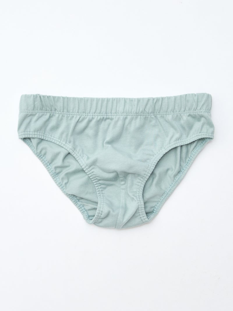 Set van 7 slips met print Wit - Kiabi