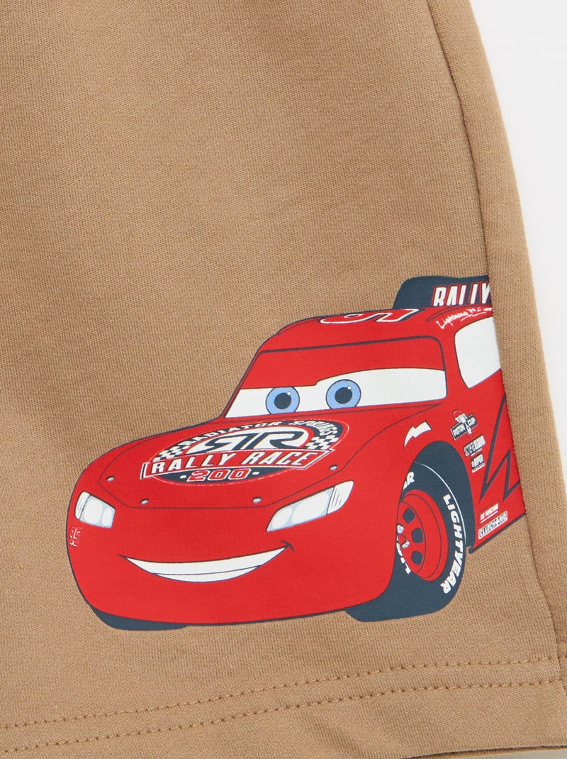Set van bermuda's van molton 'Cars' Bruin - Kiabi