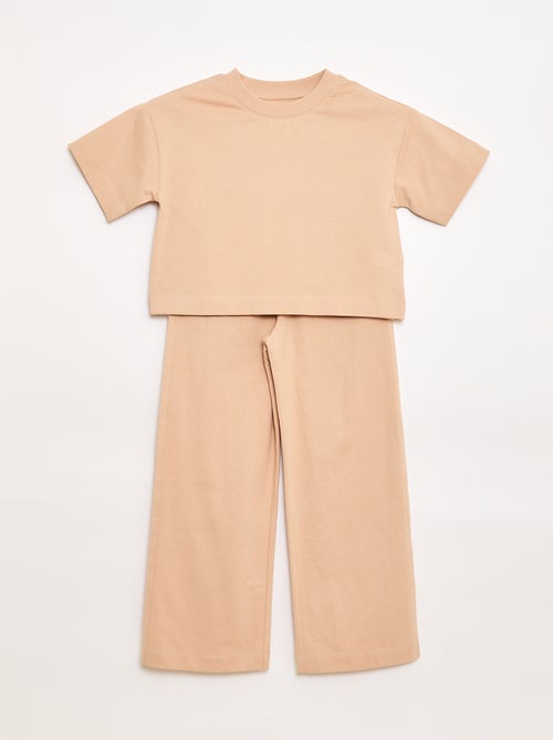 Set van jerseytricot T-shirt + sporttraining - Kiabi