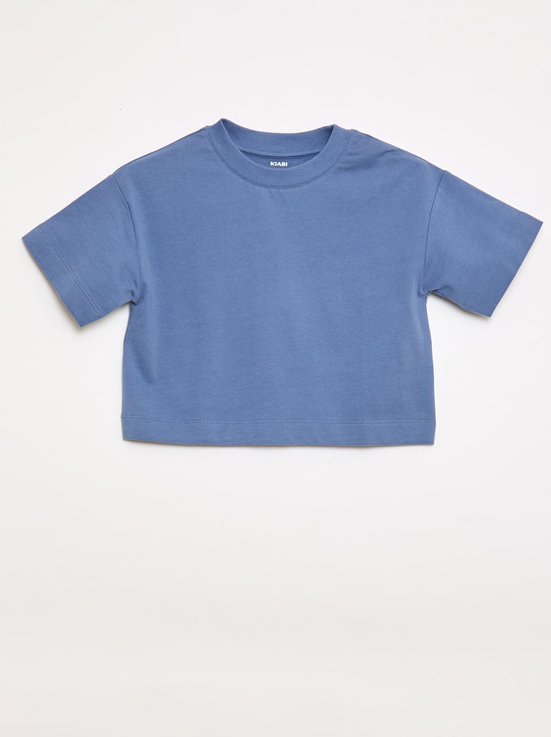 Set van jerseytricot T-shirt + sporttraining Blauw - Kiabi