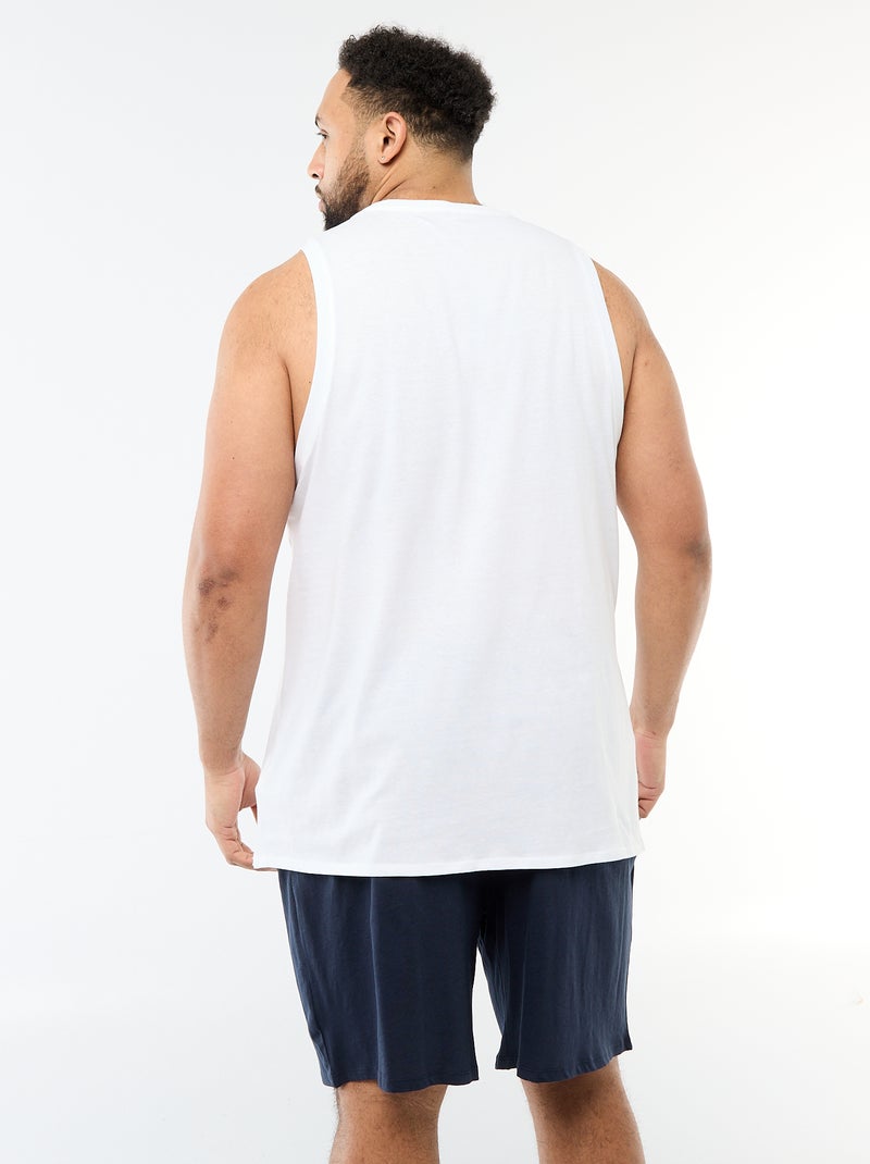 Set van mouwloze shirts van jerseytricot Wit - Kiabi