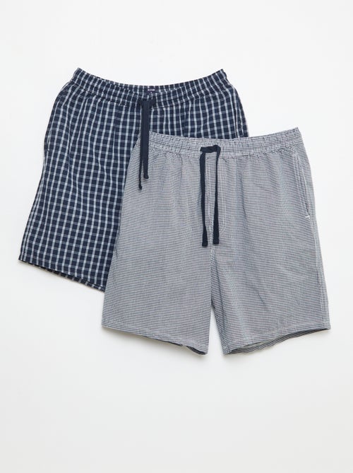 Set van nachtshorts met zakken - 2 stuks - Kiabi