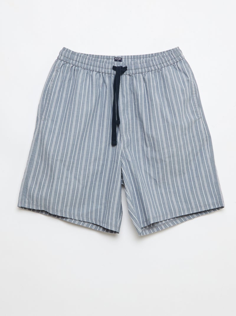 Set van nachtshorts met zakken - 2 stuks Grijs - Kiabi
