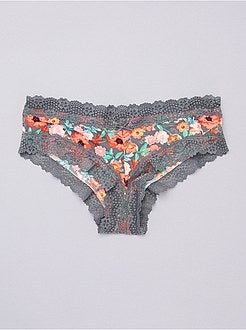 Set van twee microvezel shorty’s - Kiabi