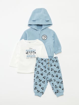 Setje - Broek + T-shirt + hoodie 'Mickey' - 3-delig