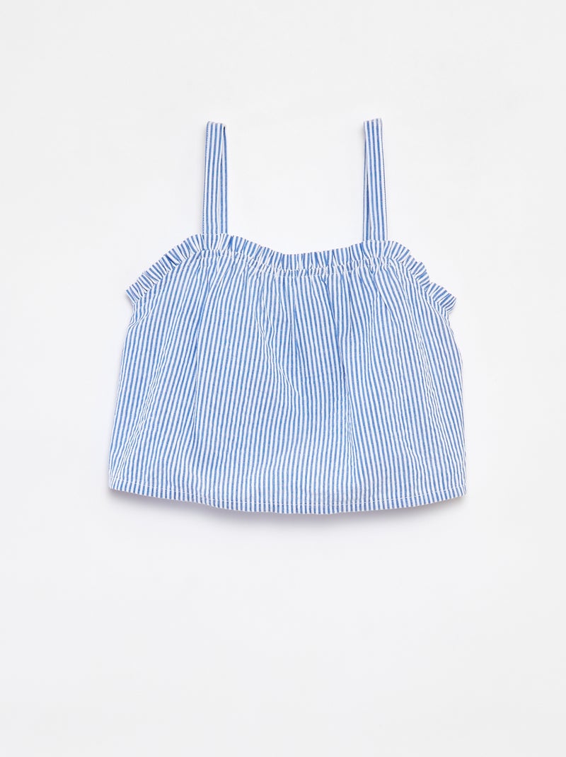 Setje - Korte top + short - 2-delig Blauw - Kiabi