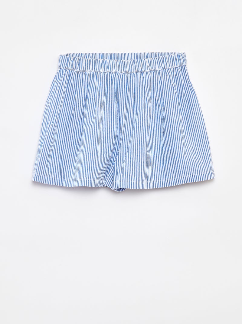 Setje - Korte top + short - 2-delig Blauw - Kiabi