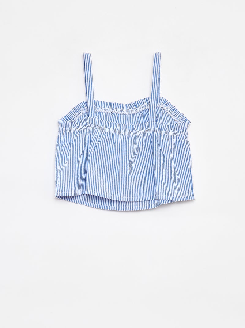 Setje - Korte top + short - 2-delig Blauw - Kiabi