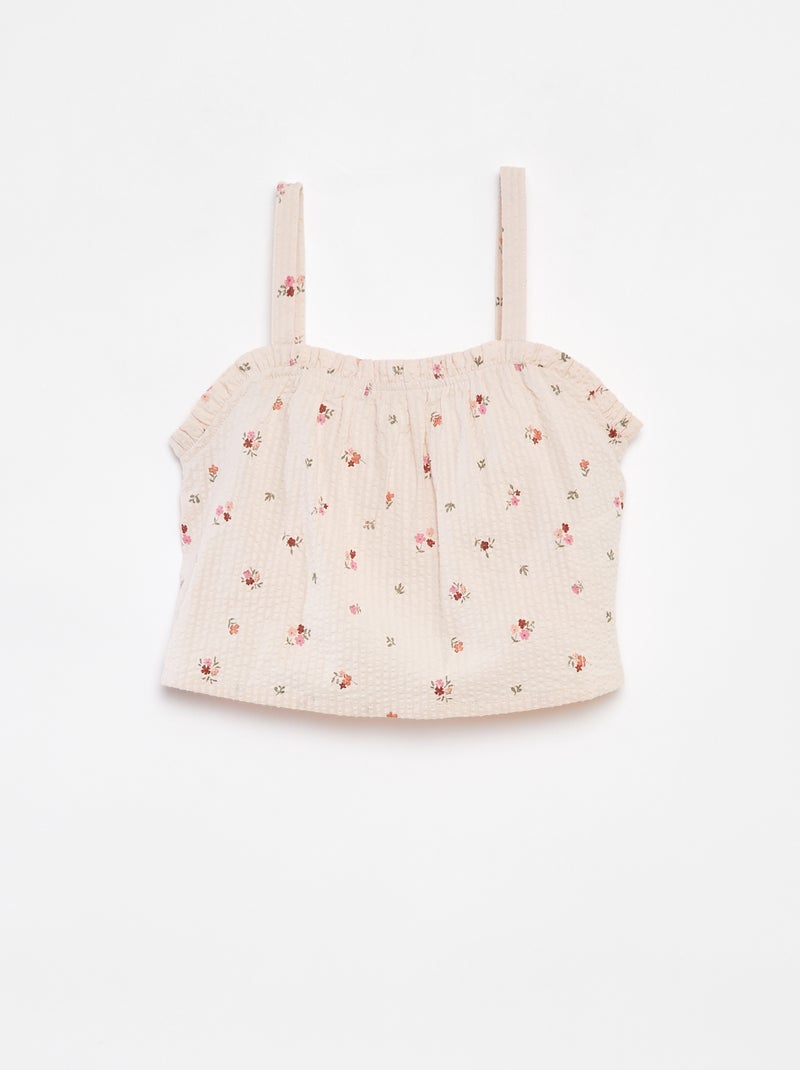 Setje - Korte top + short - 2-delig Wit - Kiabi